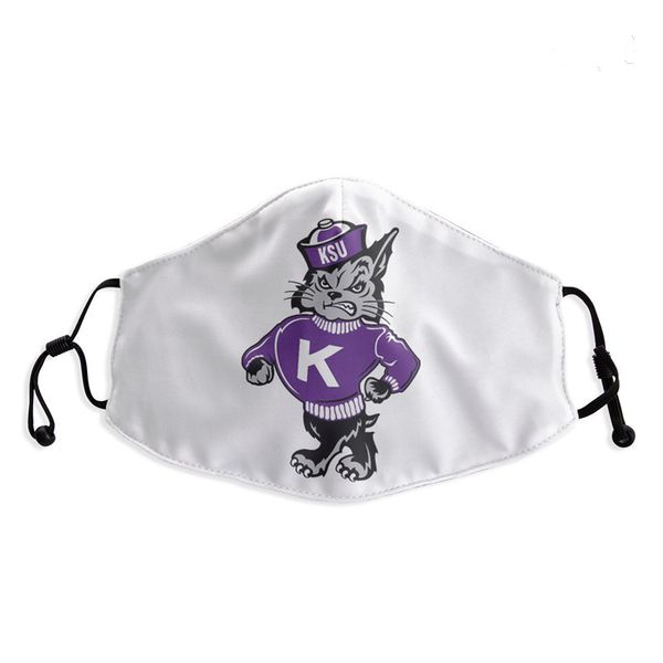 

ncaa kansas state wildcats регулируемая многоразовая маска с 2шт угольным фильтром безопасная партия спорт на открытом воздухе респиратор пы
