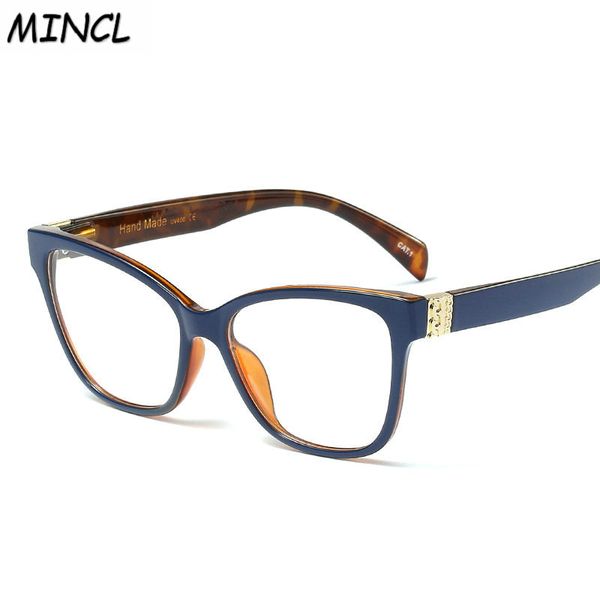 

new cat women glasses clear frame female eyeglass frame fashion myopia prescription glasses lens fml, Black