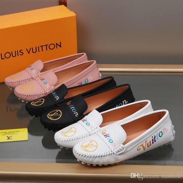 

18ss flats shoes women harajuku shoes woman brand luxury creepers ladies loafers slip on shoes for women zapatillas mujer ayakkabi yyyy1, Black