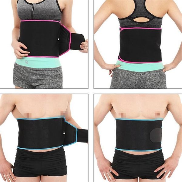 

adjustable waist support waist trimmer belt weight loss sweat band wrap fats tummy stomach sauna sweat belt for walking jogging, Black;gray