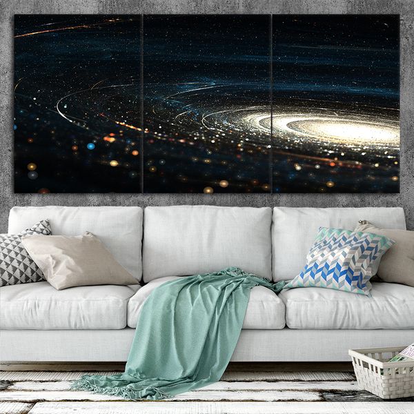 

мленй пђ галакики аѬ плака wall art опеаки малной живопии на 3 . ол 