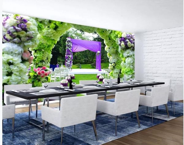 

flower gate wedding flower gallery 3d mural background wall wallpaper for walls 3 d for living room
