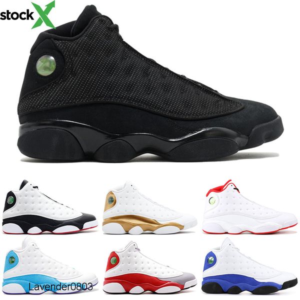 

black cat 13 13s mens basketball shoes atmosphere grey black cat clot cap and gown playoff flint chicago trainer sports sneakers 7-13