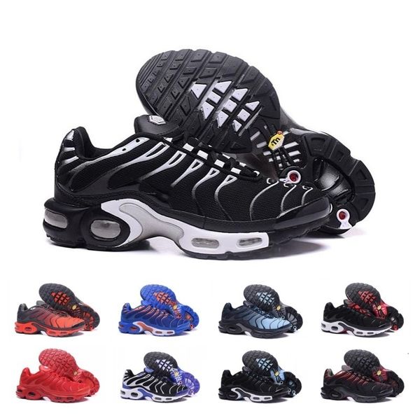 

большая распродажа chaussure tn plus кроссовки для мужчин открытый тройной черный белый мужские тренеры пешие прогулки спортивные кроссовки