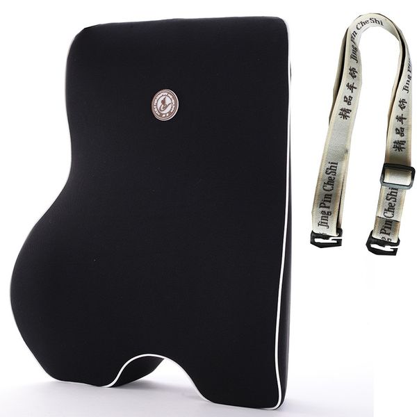 

lumbar support for office chair back pillow cushion memory foam embrace side waist driver computer worker low back pain backrest