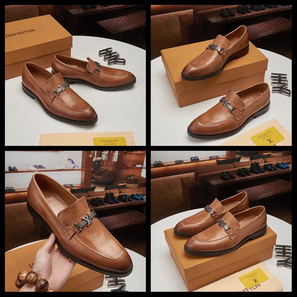 

20ss men classic formal leather shoes luxury men's business wedding office dress shoes male lace-up oxford shoes zapatos de hombre, Black