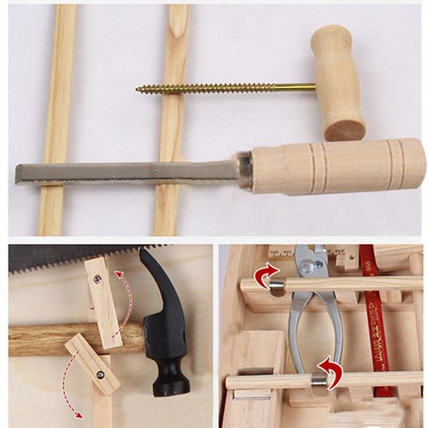 juego de herramientas de madera para niños