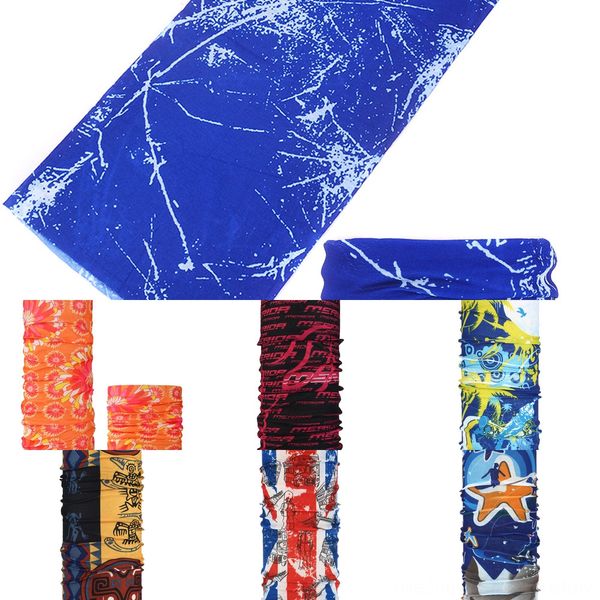 

zonye shipping multiuse sun outdoor face mask anti droplets scarf tube bandanas headwear filter face masks scarf, Black