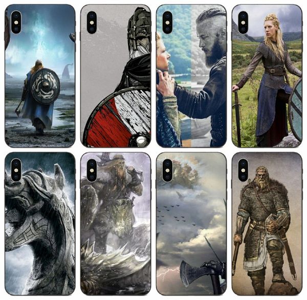 

[tongtrade] vikings serie 4 silicove case for iphone 11 pro x xs max xr 8s 8 7s 7 plus galaxy j7 honor 5x 6x 7x redmi note 6 brand new case