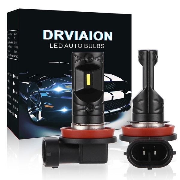 

1600lm h1 h7 h11 880 5202 car lights led bulbs 9005 9006 h4 white daytime running lights drl fog light 6500k 12v driving lamp