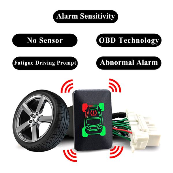 

car tire pressure monitor obd tpms abnormal alarm system no sensor kit for mitsubishi outlander 3 xpander sport eclipse cross