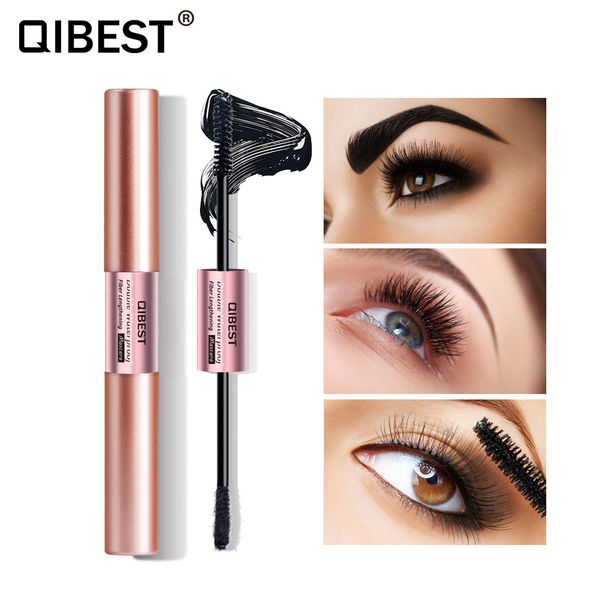 

eyelash enhancer double head 4d waterproof fiber lengthening thick cruling long lasting mascara for eye lash extension