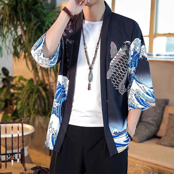 

zacoo summer spring man casual shirts large size pure color middle sleeve loose, White;black