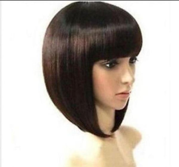 Wig Hot Sell New Short Black Color Bob Lady S Hair Full Wigs Wigs