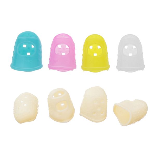 

8pcs guitar fingertip protectors silicone finger guards for ukulele guitar parts accessories