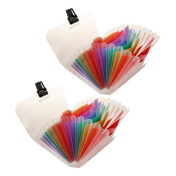 

2pcs mini a6 13 карманы расширения файл папка квитанция карта органайзер сумка