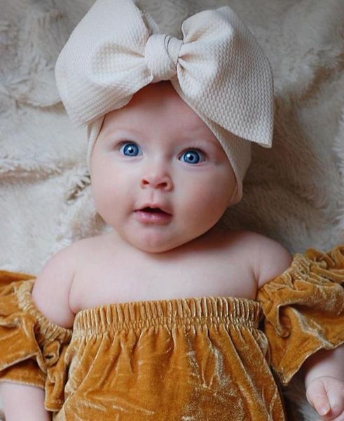 

ребенок большого лука девушка оголовье большого bowknot headwrap дети bow для волос фотографии хлопок широкого head тюрбан infant новорожден, Golden;white