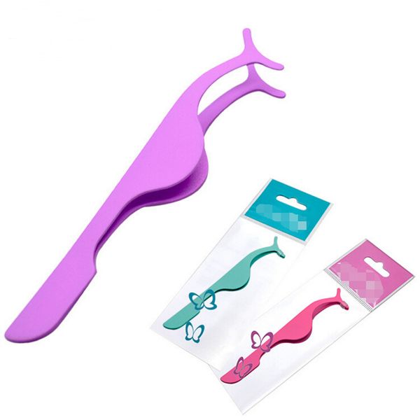 

1pcs false eyelash tweezers eyelash curler fake eye lash applicator extension nipper auxiliary clip clamp makeup tools beauty