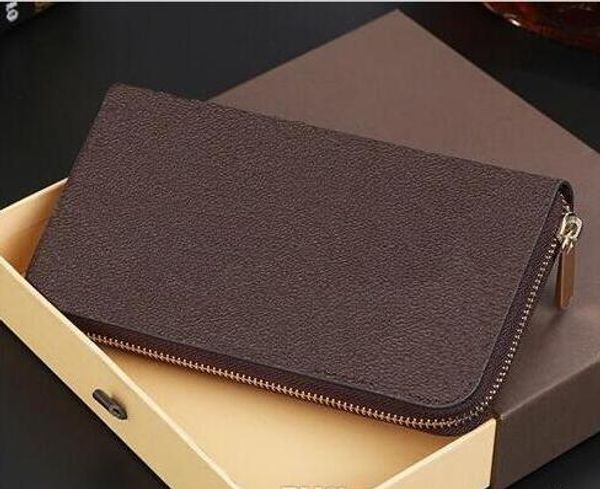 

2020+leather mens and womens brand designer wallets purse card holders classic zipper pocket handbags 2019 patented leather lan coce l bag, Red;black