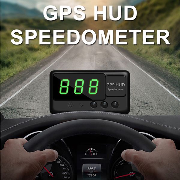 

универсальный hud gps спидометр для всех obd ​​head up display с цифровой скорости разноса сигнализации напряжение системы охлаждающей жидко