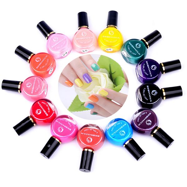 

26 colors 1 piece candy color nail art stamping polish women beauty diy holograph uv lamp gel nail care lacquer quick-drying
