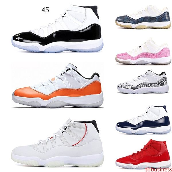 

11s snakeskin - pink concord 45 navy gum mens basketball shoes 11 cap and gown 72-10 university blue bred barons olive sports sneakers