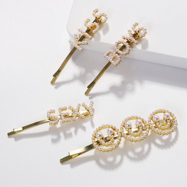 1 Pearl Metal Hairclips Women Hair Clip Hairpin Girls Hairpins