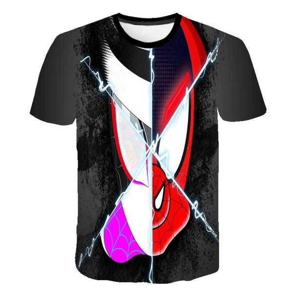 

men's british style cartoon anime 3d short sleeve 2020 men's t-shirt summer fashion t-shirt casual printing, White;black