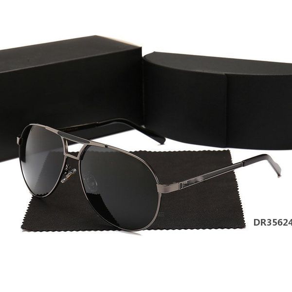 

luxury men's sunglasses designer sunglasses gold frame square metal frame retro style outdoor design classicdr35624, White;black