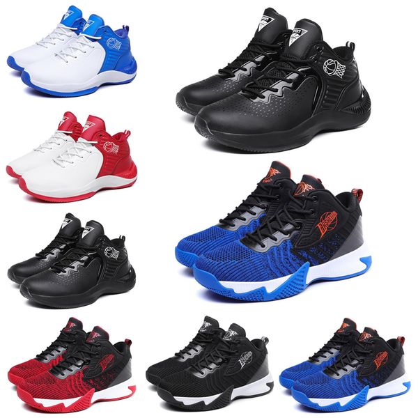 

ale non-brand fashion men women running shoes triple black red mens trainer sports sneakers runners 40-44 #49, White;red