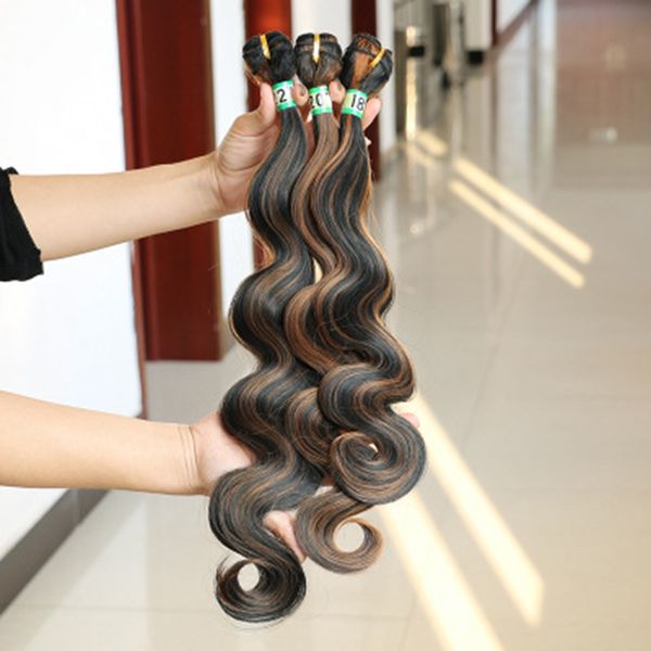 Fashion Deep Wave Chemical Fiber Hair Curtain High Temperature