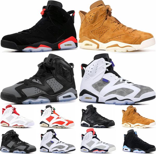 

2019 trainers mens basketball shoes 6s trainers infrared release unc tinker hatfield golden harvest black cat sports sneaker shoes size 7-13