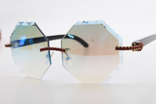 

бесплатная доставка 4189706 rimless black buffalo horn солнцезащитные очки унисекс red diamond очки новый резные открытом воздухе синий объе, White;black