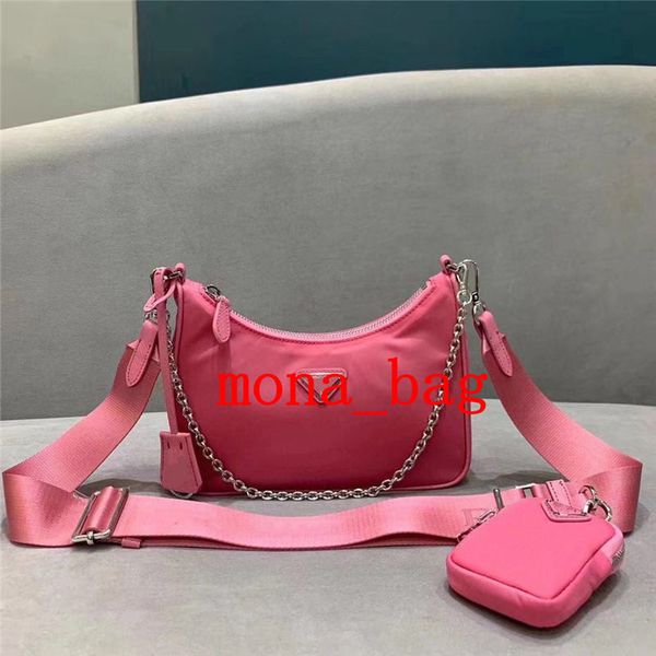 

waterproof nylon hobov chains deisigner shoulder bag for women chest pack lady tote handbags presbyopic purse messenger bags come with box