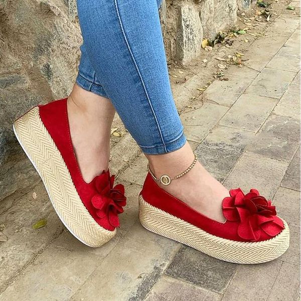 

litthing floral flats shoes women casual shoes woman spring platform sneakers slip on ladies loafers, Black