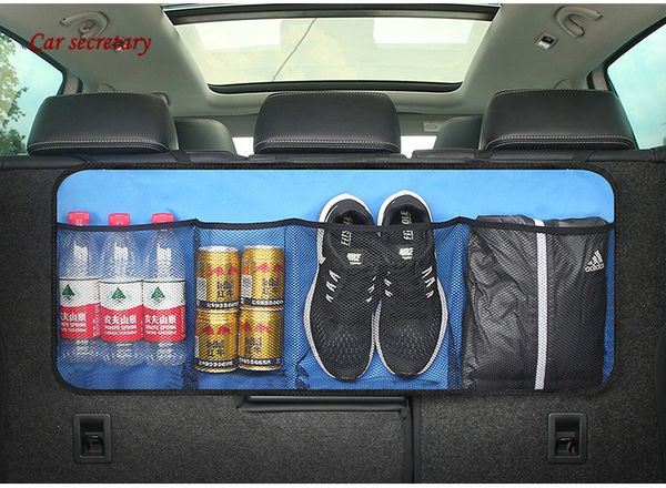 

car organizer trunk backseat adjustable storage bag net high capacity multi-use oxford back interior accessories automobile seat