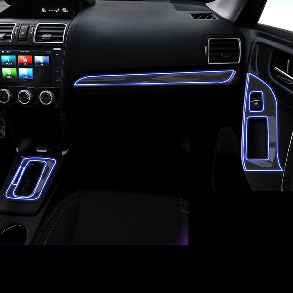

lsrtw2017 tpu car gear dashboard film sticker for forester 2016 2017 2018 anti-scratch window control panel accessories