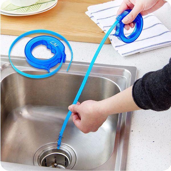 2019 Creative Kitchen Cleaning Snake Sink Tub Pine Drain Cleaner Bathroom Shower Toliet Slow Removal Clog Hair Tool Bathroom Sewer Cleaning Hook From