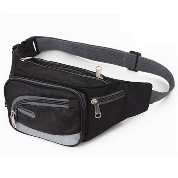 

waterproof men female casual functional fanny pack waist bag money phone belt pouch belt bag large capacity #0717