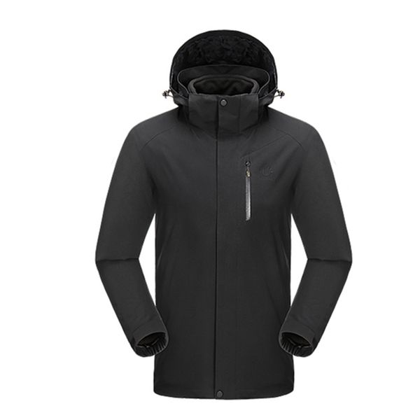 

winter jacket men big size hiking jackets windbreaker and waterproof 3in1 outdoor clothing, Blue;black