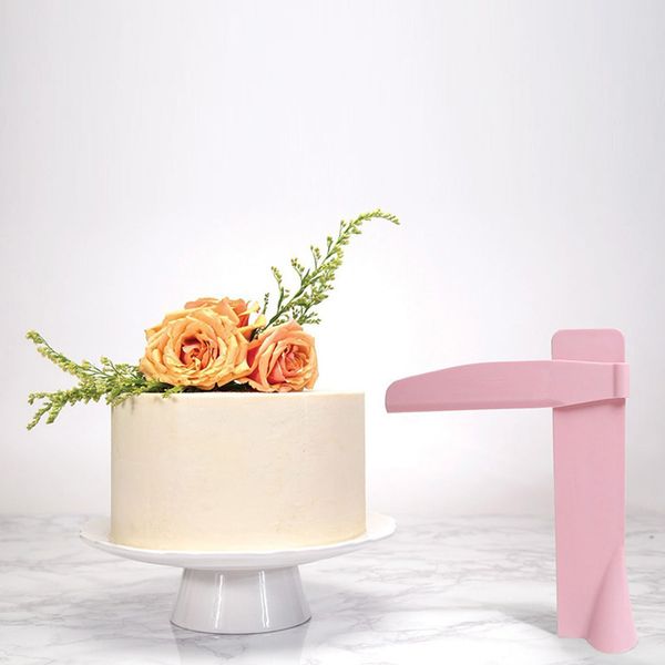 

регулируемый скребок smooth pink cream cake высота fondant кондитерские изделия торт розовый шпатель ребро плавных выпечки инструментов
