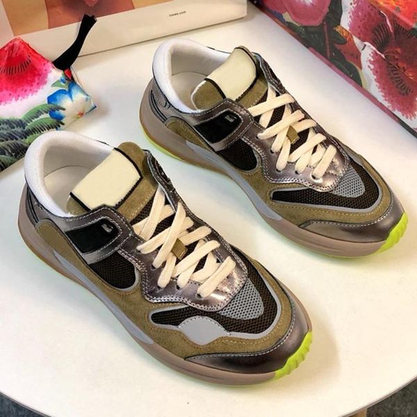 

latest lxury designer ultrapace sneaker for womens fashion suede mesh women designer shoes trainer classic vintage casual shoes with box d09, Black