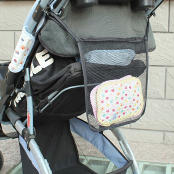 

30*30cm universal baby accessories storage bag multifunction baby stroller hanging net storage bag stroller accessories