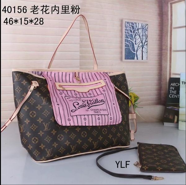

2020 shopping school#13;bag women leather handbags shoulder bags messenger bags tote clutchlouis vuitton 40156-3