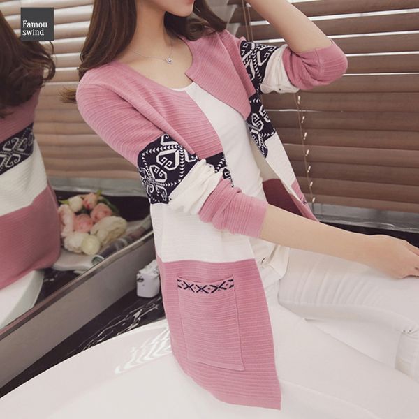 

knitted korean cardigan sweaters coat womens sweater feminine clothes long sleeve warm jacket women style autumn winter 082, White;black