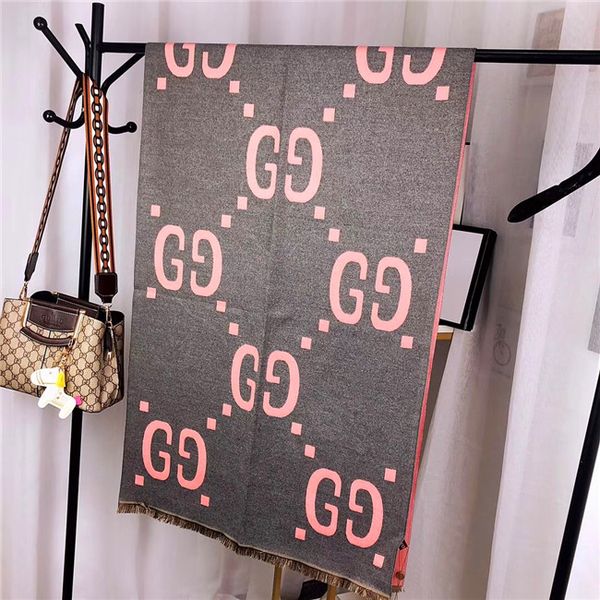 

новая осенне-зимняя супер яркий кашемир смешанных ткани, супер качество текстуры ткани кашемир размер шарфа 180-70cm, Blue;gray