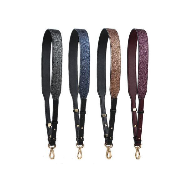 

leather bag strap for women handbags shoulder strap for lady adjust bags accessories stylish width belts handle replacement, Black
