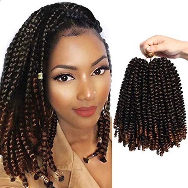 2020 8 Inches Spring Twist Hair Extension Crochet Braids Synthetic