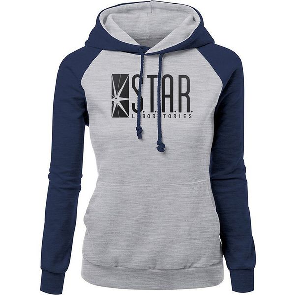 

новая мода толстовки для женщин печати стар s.t.a.r.labs женского толстовка 2019 осени зима тонкой толстовка толстовка harajuku горячего, Black