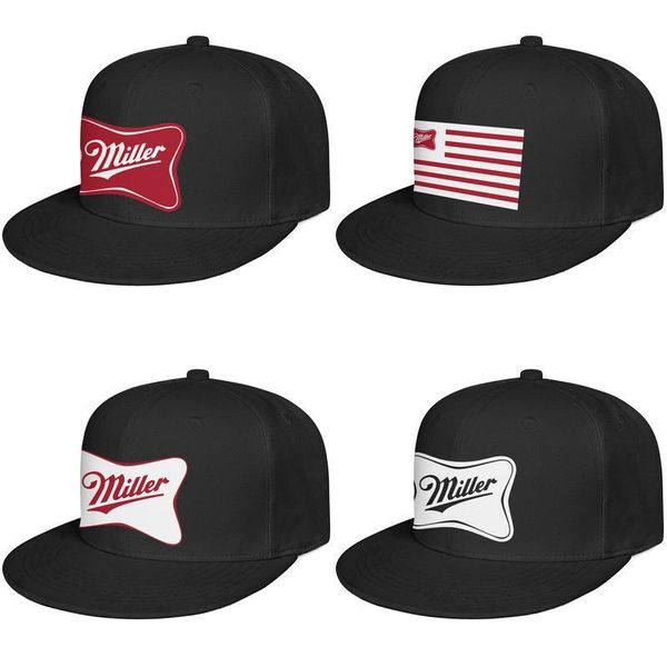 

miller brewing company miller beer brands mens and womens snap back baseballcap custom cute hip hopflat brimhats high life beer pony, Blue;gray